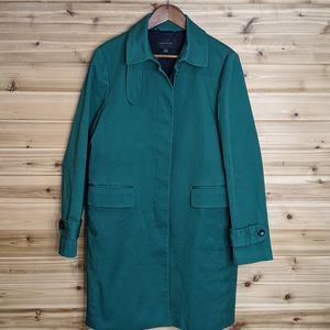 Gorgeous Ann Taylor Emerald Green Trench Coat. So chic. Large